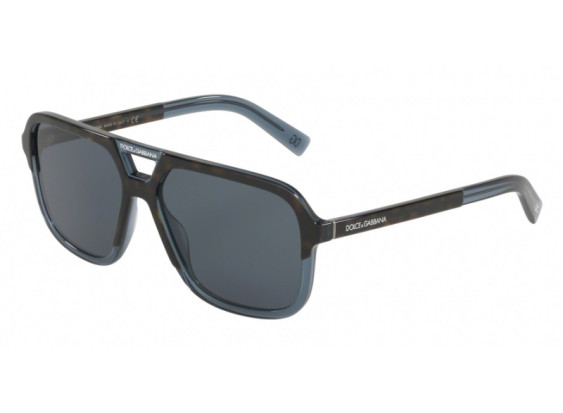 Dolce & Gabbana DG4354 320980 Havana On Transparent Blue/Brown Gradient Dark Brown