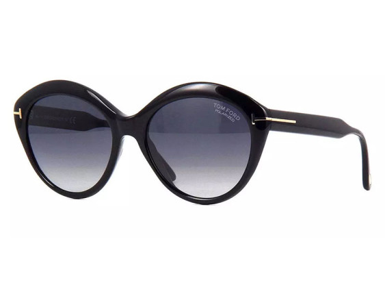 Tom Ford FT0763 01D Shiny Black/Smoke Gradient Polarized