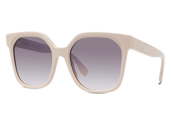 Fendi FE40007I 55 57W Shiny Beige/Blue