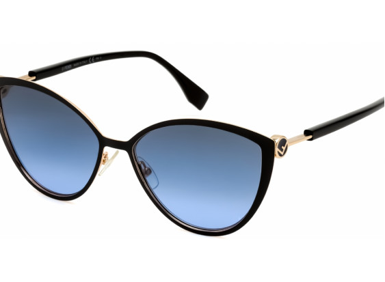 Fendi FF0413/S 02M2 GB Black Gold/Grey Gradient Blue