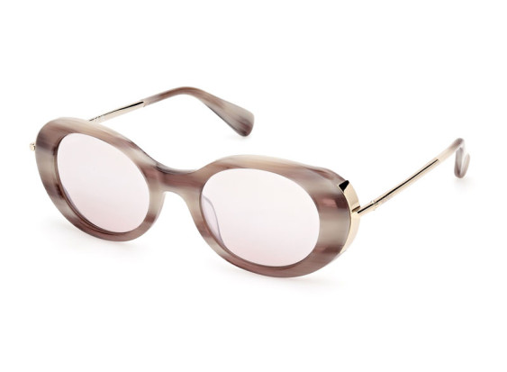 Max Mara MM0080 60G Beige Horn/Brown Mirror