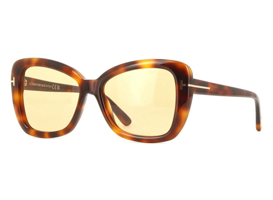 Tom Ford FT1008 53E Shiny Blonde Havana/Photochromic Peach