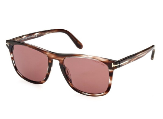 Tom Ford FT0930 56S Striped Brown Havana/Warm Brown 54mm
