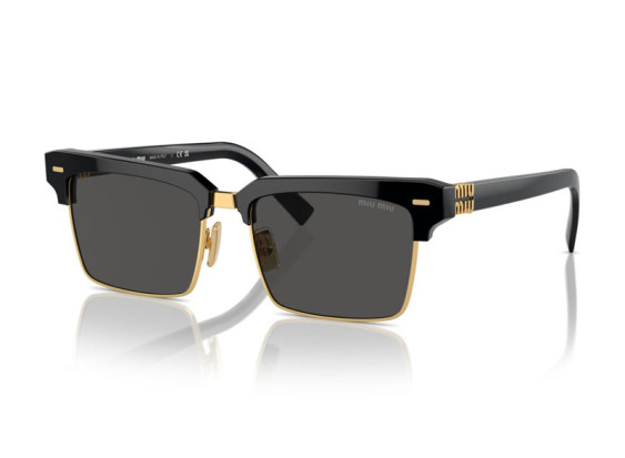 Miu Miu MU10ZS 1AB5S0 Black/Gold/Dark Grey
