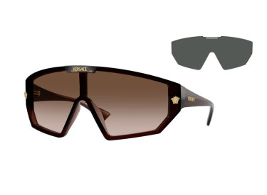 Versace VE4461 533213 Transparent Brown/Brown Gradient with Grey Clip-On