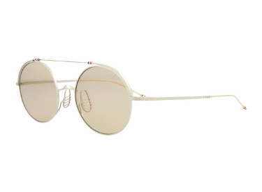 Thom Browne TBS910 4902 White/Gold/Brown