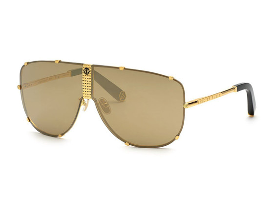 Philipp Plein SPP075M 400G Gold/Brown Gold Mirror