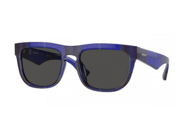 Burberry BE4431U 411487 Check Blue/Dark Grey