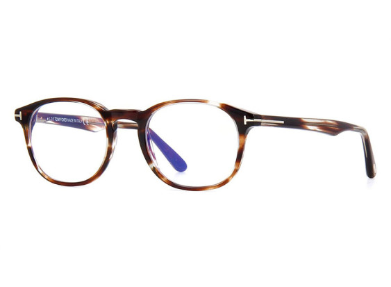 Tom Ford FT5680-B 053 Blonde Havana/Blue-Light block