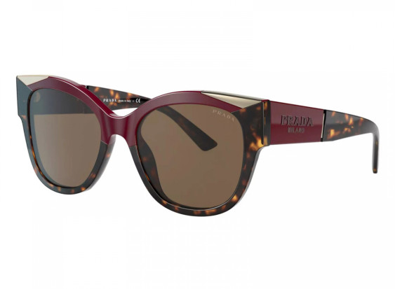 Prada PR02WS 07C0D1 Cherry/Dark Havana/Brown