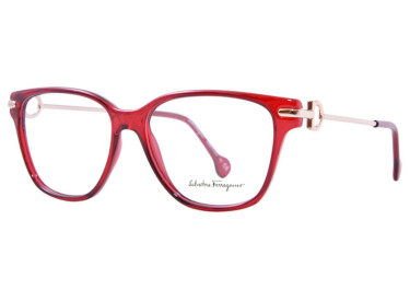 Salvatore Ferragamo SF2864 604 Burgundy Gold 53mm