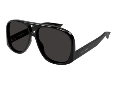 Saint Laurent SL652/F SOLACE 001 Shiny Black/Black
