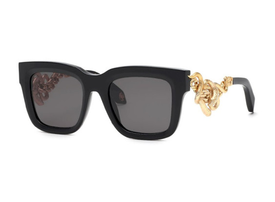Roberto Cavalli SRC041M 0700 Shiny Black/Gold/Grey