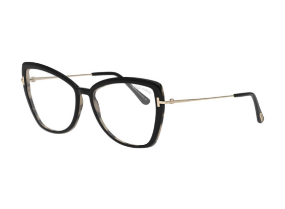 Tom Ford FT5882-B 005 Black/Gold Clear Blue Light Block 55mm