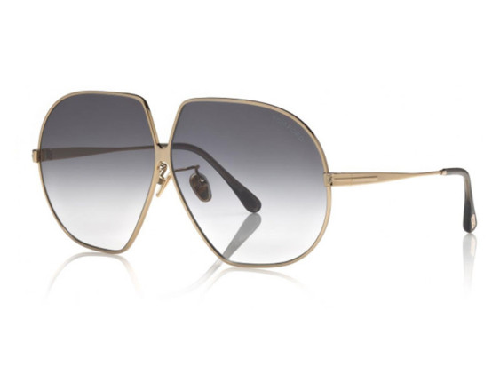 Tom Ford FT0785 28B Shiny Gold/Smoke Gradient