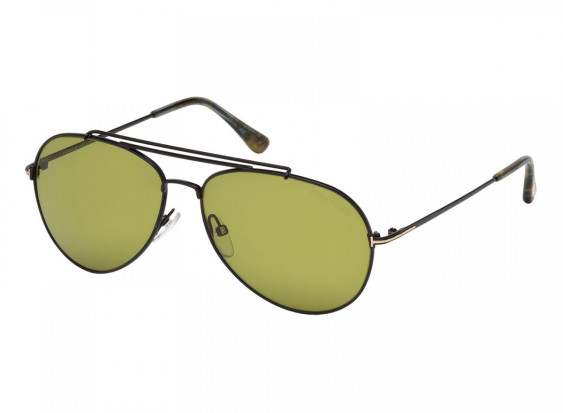 Tom Ford FT0497 01N Shiny Black/Green 58mm