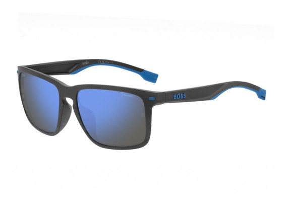 Hugo Boss BOSS 1542/F/S 08HT 4J Matte Grey/Blue/Blue Mirror Polarized