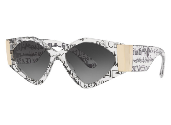 Dolce & Gabbana DG4396 33148G Transparent Graffiti / Grey Gradient Black
