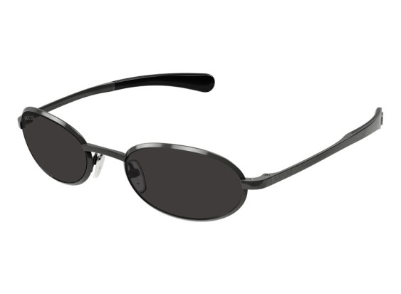 Gucci GG1942S 001 Shiny Dark Ruthenium/Solid Grey