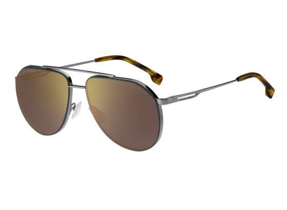 Hugo Boss BOSS 1326/S 6C5/VP Ruthenium/Brown Horn/Brown Mirror