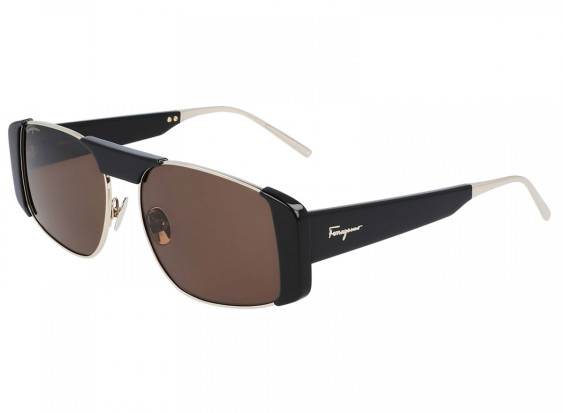Salvatore Ferragamo SF267S 733 Gold/Black/Brown