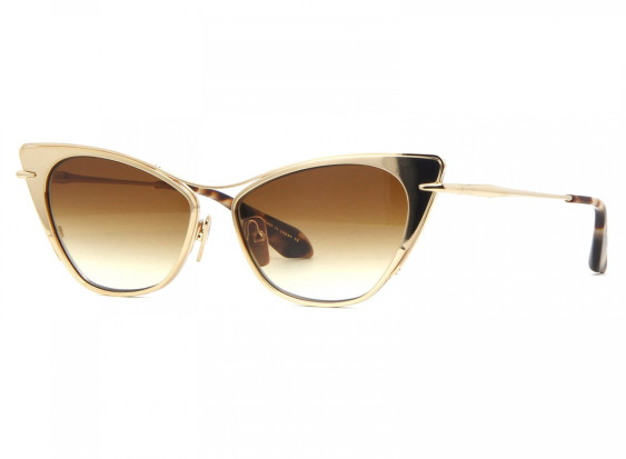 Dita Von Teese DTS-522 GLD Gold/ Dark Brown to Clear - AR