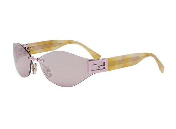 Fendi FE40159U 74Z Shiny Rose/Violet Mirror