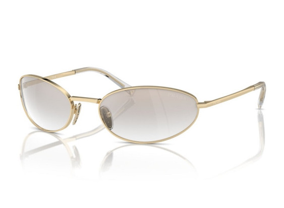 Prada PRA59S 14N7H1 Pale Gold/Clear Mirror Gold Gradient
