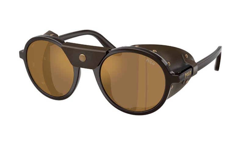 Polo Ralph Lauren PH4216QU 6219F9 Shiny Dark Brown/Brown Mirror Bronze