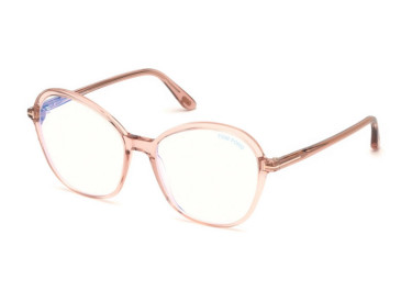 Tom Ford FT5577-B 072 Shiny Pink/Clear Blue Light Block 55mm