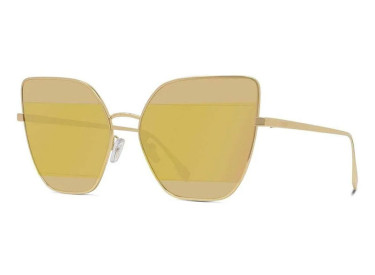 Fendi FE40015U 61 30G Shiny Endura Gold/Tobacco and Gold Mirror