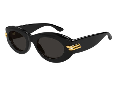 Bottega Veneta BV1322S 001 Shiny Black/Grey