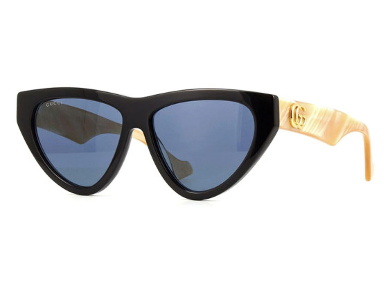 Gucci GG1333S 004 Shiny Black/Blue