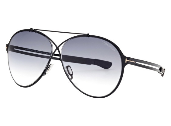 Tom Ford FT0828 01B Shiny Black with Matte Black/Gradient Smoke