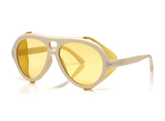 Tom Ford FT0882 25E Shiny Ivory/Yellow/Amber
