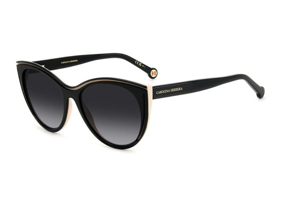 Carolina Herrera HER 0142/S 0KDX 9O Shiny Black/Nude/Dark Grey Gradient