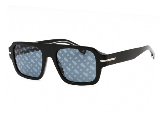 Hugo Boss BOSS 1595/S 0807 MD Black/Silver Gray Decor
