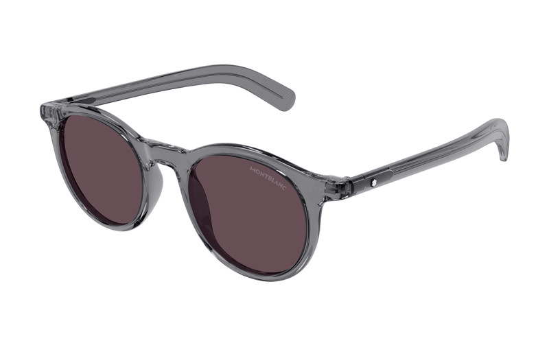 Montblanc MB0353S 003 Shiny Grey/Violet