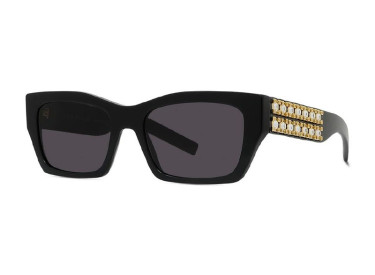 Givenchy GV40077I 01A Shiny Black and Studs/Grey