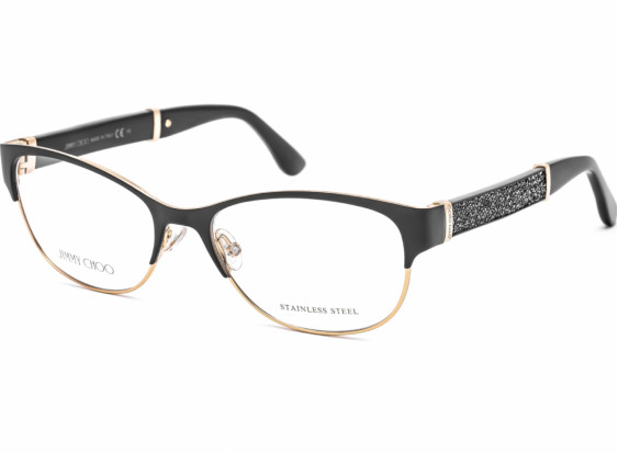 Jimmy Choo JC180 017J 00 Matte Black Glitter  53mm
