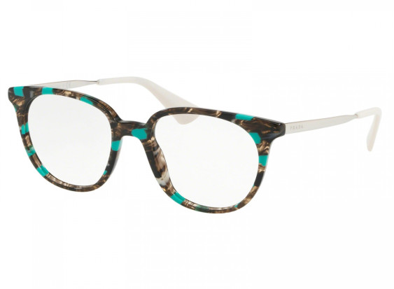 Prada PR13UV KJJ1O1 Striped Grey/Green