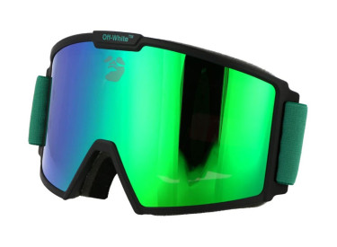 Off-White OERI055 SKI GOGGLE 5555 Green/Green Mirror
