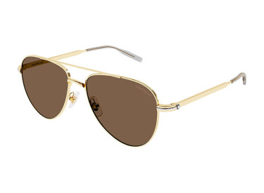 Montblanc MB0235S 003 Gold/Brown