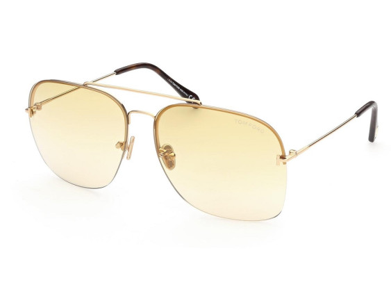 Tom Ford FT0883 30E Shiny Gold/Brown