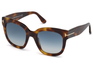 Tom Ford FT0613 53W Blonde Havana/Gradient Green Teal