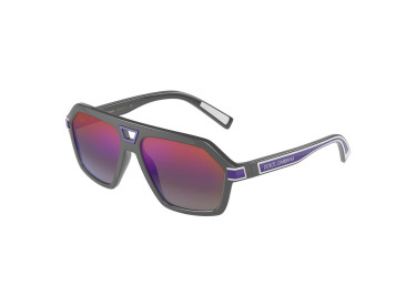 Dolce & Gabbana DG6176 3090B1 Dark Grey/Mirror Blue Gradient Violet