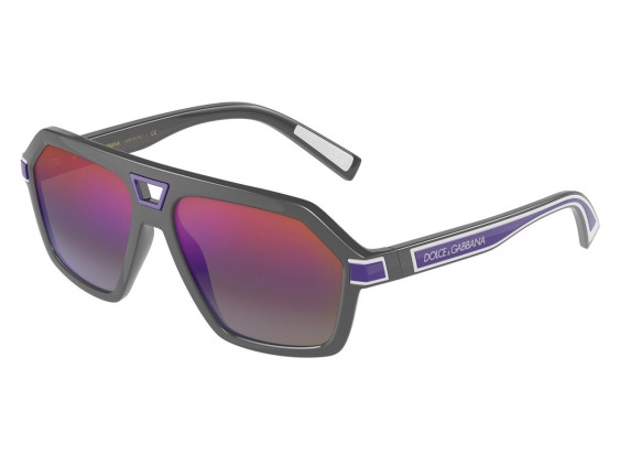 Dolce & Gabbana DG6176 3090B1 Dark Grey/Mirror Blue Gradient Violet