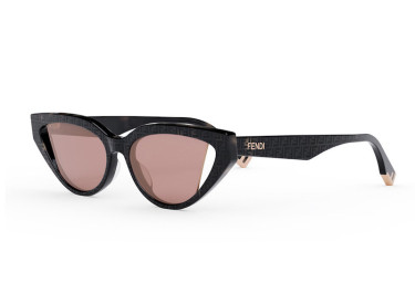 Fendi FE40009I 72S Grey Havana with FF Pattern/Pink