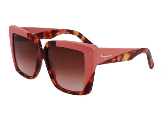 Salvatore Ferragamo SF1060S 641 Red Havana/Rose/Brown Gradient