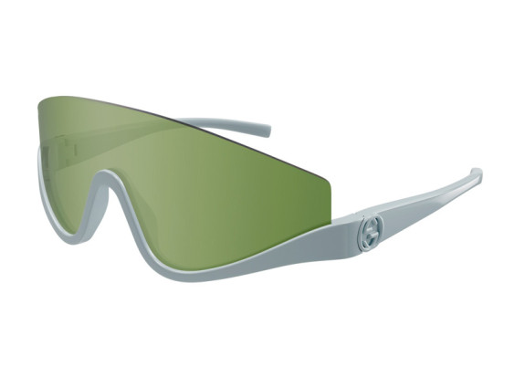 Gucci GG1650S 011 Grey Silver/Green Mirror